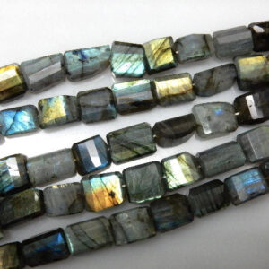 Aaa Blue Fire Labradorite Beads, 15-17mm Step Cut Nuggets, Jewelry Making Stone