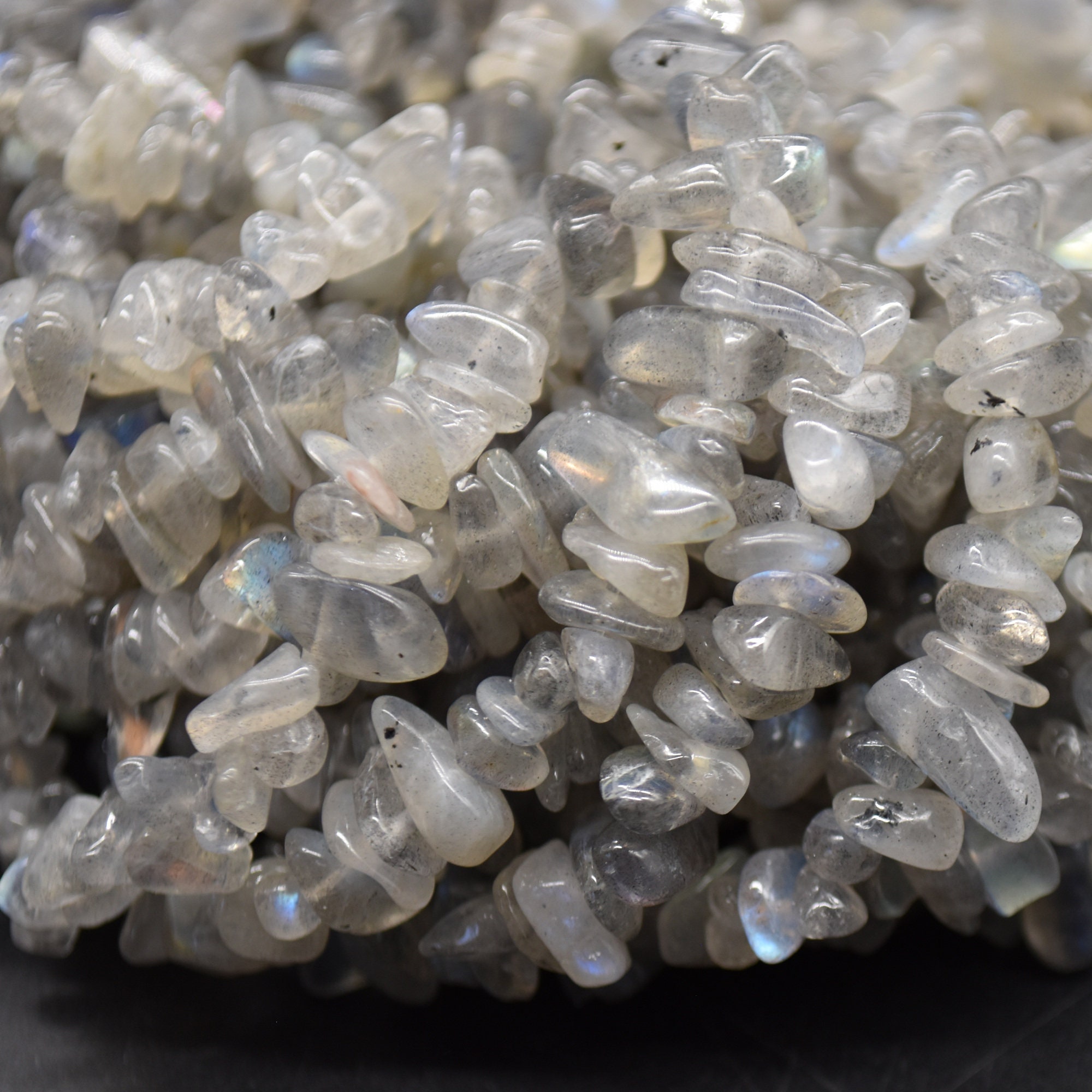 Labradorite Gemstone Chips Nuggets Beads - 5mm - 8mm, 32" Strand Labradorite Gemstone Chips Nuggets Beads - 5mm - 8mm, 32" Strand
