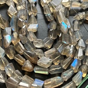Half Strand Labradorite Faceted Nuggets