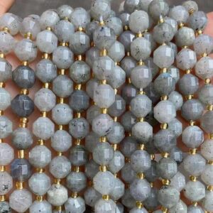 Natural Faceted Labradorite Barrel Beads,6mm 8mm 10mm Labradorite Barrel Nugget Beads,one Strand 15" Natural Faceted Labradorite Barrel Beads,6mm 8mm 10mm Labradorite Barrel Nugget Beads,one Strand 15"