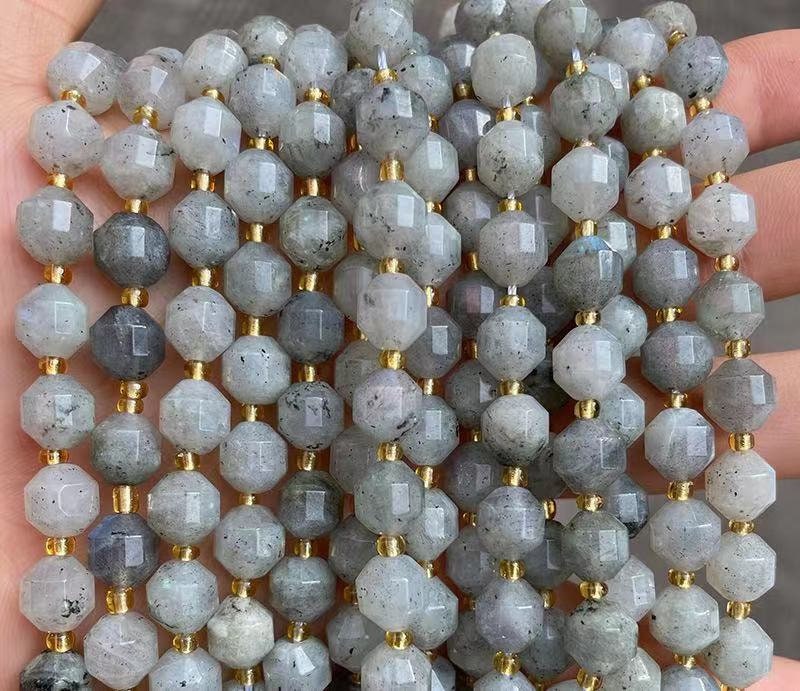 Natural Faceted Labradorite Barrel Beads,6mm 8mm 10mm Labradorite Barrel Nugget Beads,one Strand 15" Natural Faceted Labradorite Barrel Beads,6mm 8mm 10mm Labradorite Barrel Nugget Beads,one Strand 15"