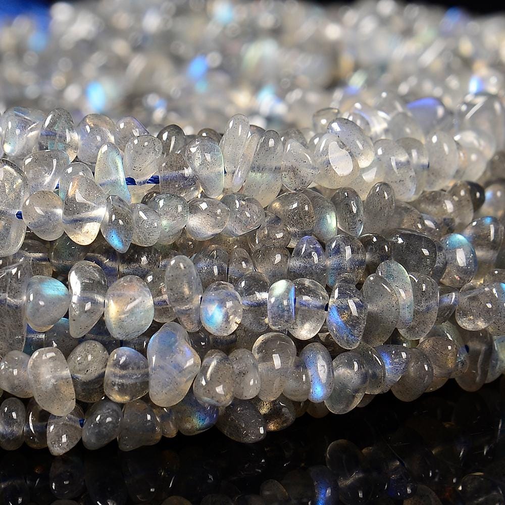 Natural Labradorite Gemstone Grade Aaa Pebble Nugget Chip 8-10mm Loose Beads (d600) Natural Labradorite Gemstone Grade Aaa Pebble Nugget Chip 8-10mm Loose Beads (d600)