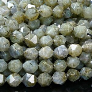 10MM Natural Labradorite Gemstone Star Cut Faceted Loose Beads BULK LOT 1,2 and (S18)