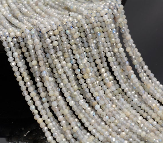 2mm Labradorite Gemstone Micro Faceted Round Grade A Beads 15.5inch Bulk Lot 1,6,12,24 And 48 (80010173-a194)