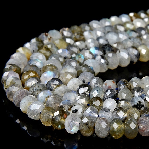 6x3mm Natural Labradorite Gemstone Grade A Faceted Rondelle Loose Beads Bulk Lot 1,2,6,12 And 50 (d343) 6x3mm Natural Labradorite Gemstone Grade A Faceted Rondelle Loose Beads Bulk Lot 1,2,6,12 And 50 (d343)