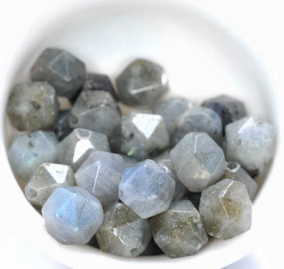 8mm Grey Labradorite Beads Star Cut Faceted Grade Aaa Genuine Natural Gemstone Loose Beads 14.5" Lot 1,3,5,10 And 50 (80005196-m19)