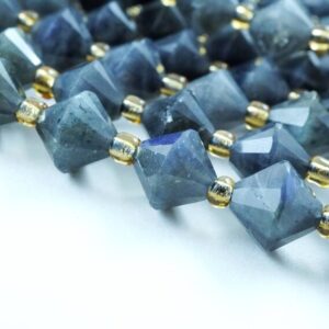 Labradorite Beads (Bicone)(Faceted)(8mm)(16"Strand)