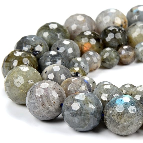 Natural Labradorite Gemstone Grade A Faceted Round 7mm 8mm 9mm 10mm 11mm 12mm 13mm 14mm Loose Beads Bulk Lot 1,2,6,12 And 50 (d409)