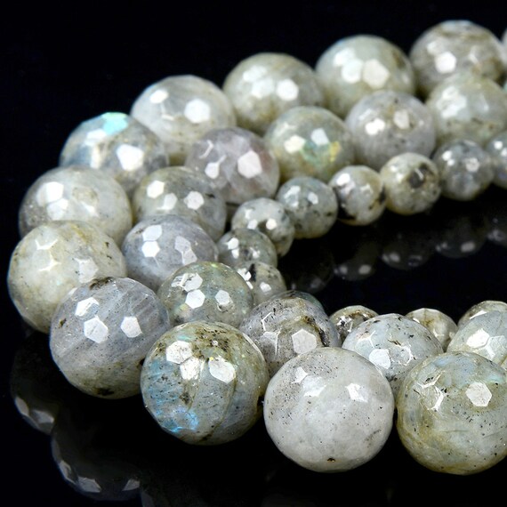 Natural Labradorite Gemstone Grade A Faceted Round 11mm 12mm 13mm Loose Beads Bulk Lot 1,2,6,12 And 50 (d350)