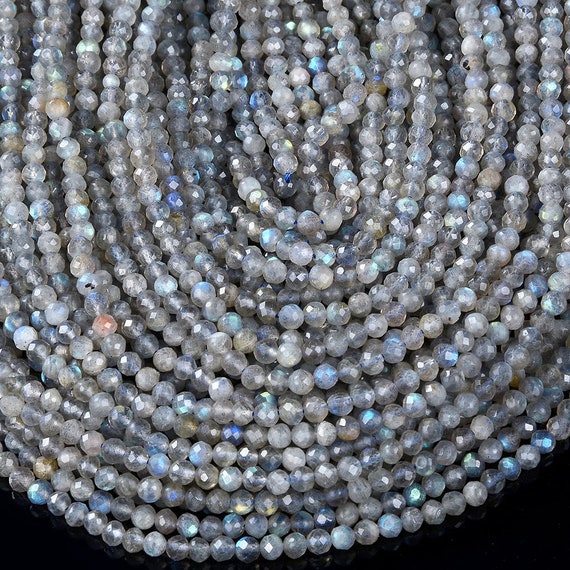 Natural Labradorite Gemstone Grade Aaa Micro Faceted Round 2-3mm 4mm Loose Beads 15 Inch Full Strand Bulk Lot 1,2,6,12 And 50 (p57) Natural Labradorite Gemstone Grade Aaa Micro Faceted Round 2-3mm 4mm Loose Beads 15 Inch Full Strand Bulk Lot 1,2,6,12 And 50 (p57)