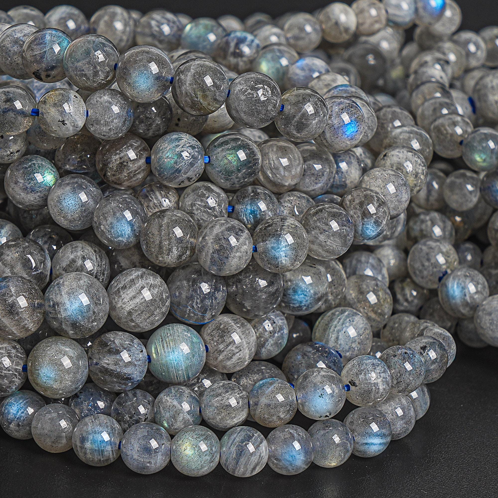 6mm Labradorite Beads Necklace 20" Genuine Natural Round Gemstone Beads 6mm Labradorite Beads Necklace 20" Genuine Natural Round Gemstone Beads