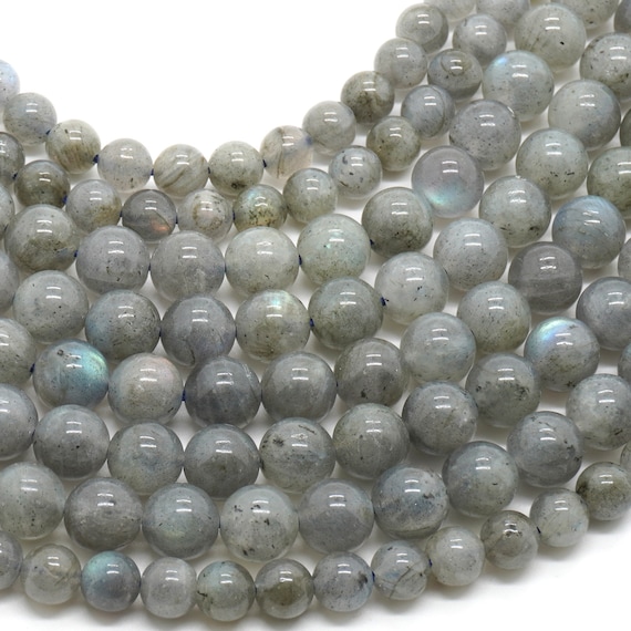 Labradorite Beads, Green Labradorite Stone Beads, Natural Gemstone Beads, 6mm 8mm 15''