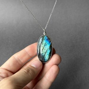 Natural Blue Green Labradorite Stone Silver Necklace, Gorgeous Labradorite Silver Pendant, Skin Touch Design, Labradorite Stone Men Necklace Natural Blue Green Labradorite Stone Silver Necklace, Gorgeous Labradorite Silver Pendant, Skin Touch Design, Labradorite Stone Men Necklace