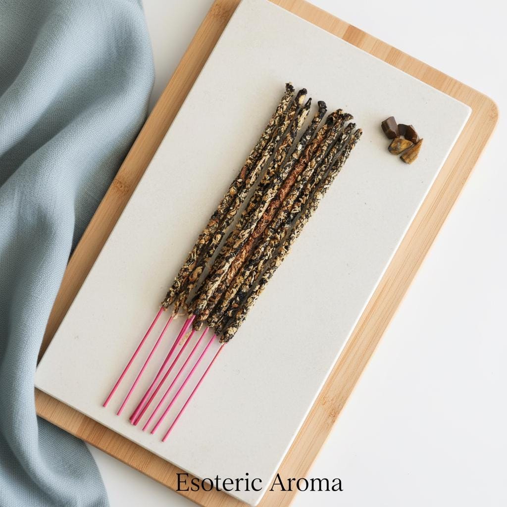 Labradorite Incense Sticks With Gemstone Chips 20g: Intuition & Protection