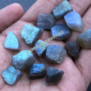 25 Rough Labradorite Gemstones: Natural Blue Flashy Garden Stones (8-10 Mm) 25 Rough Labradorite Gemstones: Natural Blue Flashy Garden Stones (8-10 Mm)