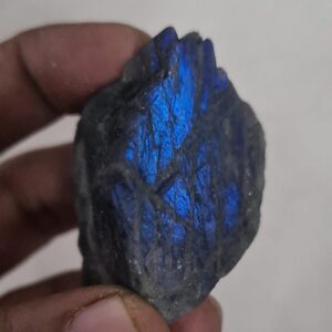 Raw Blue Fire Labradorite Gemstone Chunk (233 Ct)
