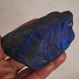 Raw Blue Fire Labradorite Specimen, Madagascar Gemstone (158 Gram)