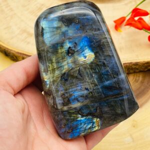 Labradorite Free Form Crystal, Blue Flash Labradorite Freeform Standing Display Specimens, Reiki Chakra Crystal, Healing Stone