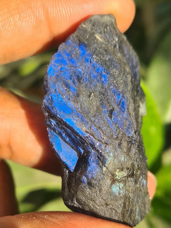 Mesmerizing Blue Fire Labradorite Rough, Healing Crystal Untreated Rare Specimen, Energy Stone