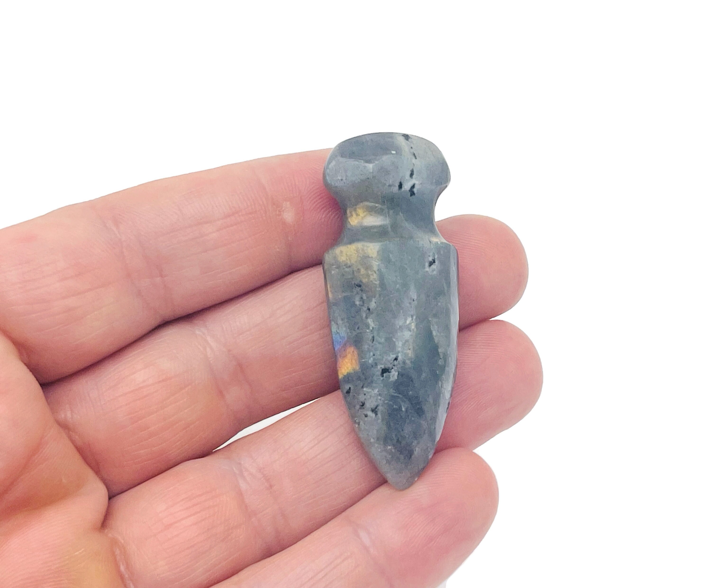 Labradorite Mini Sword Dagger Gemstone - Sword Carved Crystal - Crystal Energy - Mineral Specimen - Crystal Gifts - Sw1011 Labradorite Mini Sword Dagger Gemstone - Sword Carved Crystal - Crystal Energy - Mineral Specimen - Crystal Gifts - Sw1011