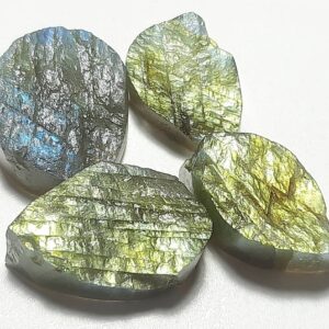 Natural Labradorite Druzy Gemstone: Unpolished Rough Crystal (10x14 To 18x25mm)