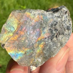 Raw Rainbow Labradorite Stone: Raw Gemstone Decor, Crystal Healing #2