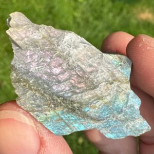 Raw Rainbow Labradorite Stone: Raw Gemstone Decor, Crystal Healing #3