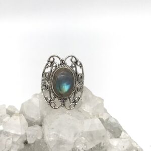 Beautiful Labradorite Ring, Size 9 1/2
