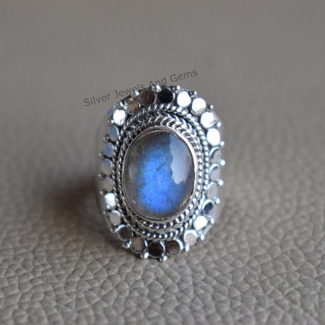 Handmade Oval Labradorite Ring, 925 Sterling Silver, Boho Jewelry Handmade Oval Labradorite Ring, 925 Sterling Silver, Boho Jewelry