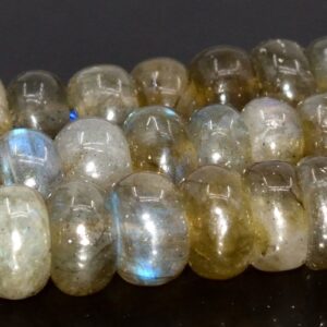 5x3mm Dark Gray Labradorite Beads Grade Aa Genuine Natural Gemstone Full Strand Rondelle Loose Beads 15" Bulk Lot 1,3,5,10,50 (105025-1394)