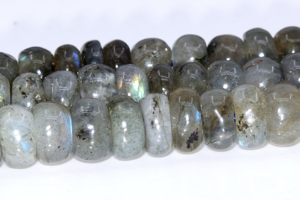 5x3mm Gray Labradorite Beads Grade A Genuine Natural Gemstone Full Strand Rondelle Loose Beads 15" Bulk Lot 1,3,5,10 And 50 (105021-1395)