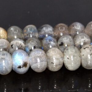 6x3mm Gray Labradorite Beads Grade A Genuine Natural Gemstone Full Strand Rondelle Loose Beads 15.5" Bulk Lot 1,3,5,10 And 50 (105028-1395)