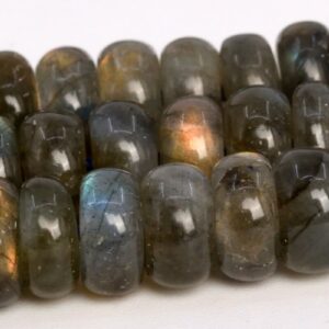 8x4mm Gray Labradorite Beads Grade Aa Genuine Natural Gemstone Full Strand Rondelle Loose Beads 15.5" Bulk Lot 1,3,5,10 And 50 (105050-1442)