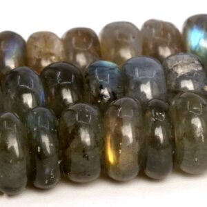 8x4mm Gray Labradorite Beads Grade A Genuine Natural Gemstone Full Strand Rondelle Loose Beads 15.5" Bulk Lot 1,3,5,10 And 50 (105049-1441)