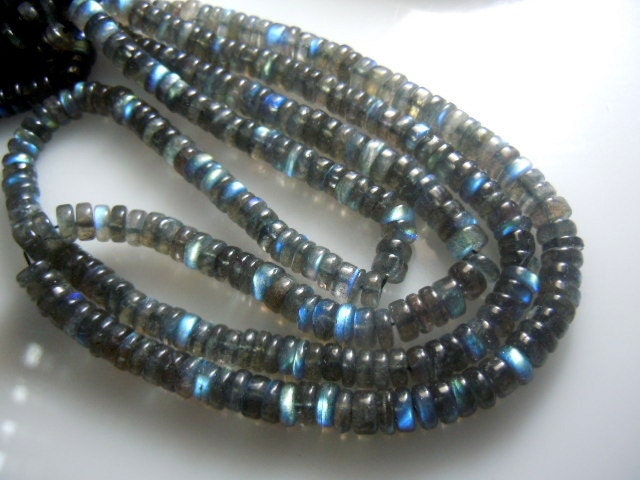 Aaa Natural Blue Fire Labradorite Smooth Heishi Tyre Shape Beads 5-5.5mm Loose Gemstone 14 Inch Strand Aaa Natural Blue Fire Labradorite Smooth Heishi Tyre Shape Beads 5-5.5mm Loose Gemstone 14 Inch Strand