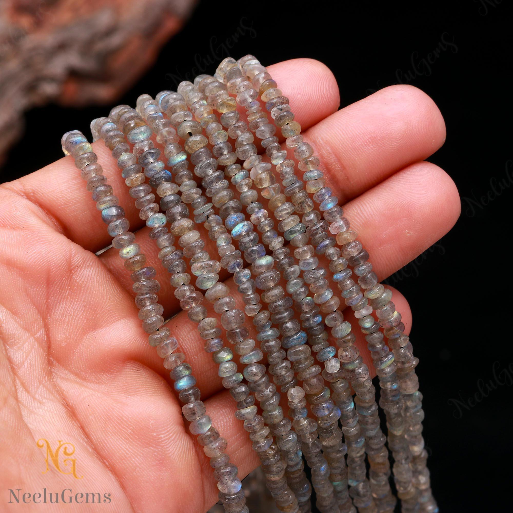 Aaa+ Black Labradorite Smooth Rondelle Beads,4-5 Mm Natural Labradorite Indian Cut Beads,13" Loose Gemstone Beads For Handmade Jewelry Aaa+ Black Labradorite Smooth Rondelle Beads,4-5 Mm Natural Labradorite Indian Cut Beads,13" Loose Gemstone Beads For Handmade Jewelry