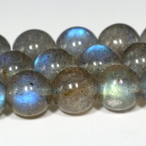 5MM Gray Labradorite Beads Madagascar AA Genuine Natural Gemstone Full Strand Round Loose Beads 15.5" BULK LOT 1,3,5,10 and 50 (105276-1456)