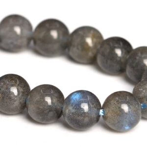 6MM Gray Labradorite Beads Madagascar AA Genuine Natural Gemstone Half Strand Round Loose Beads 7.5" BULK LOT 1,3,5,10 and 50 (105171h-1453)