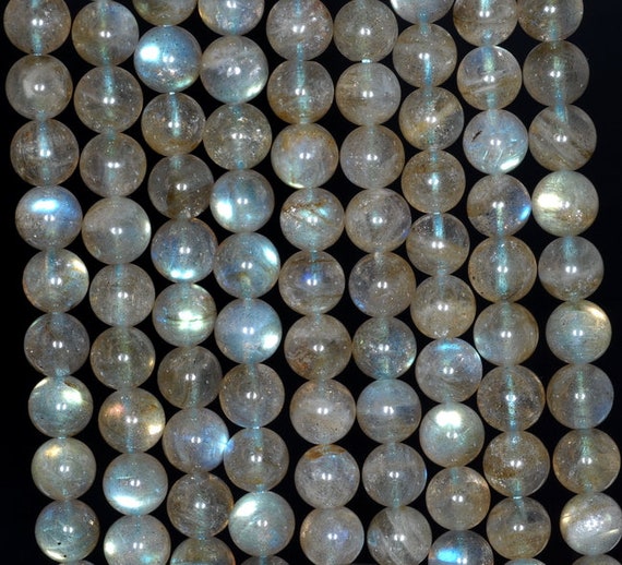 7-8mm Beauty Labradorite Gemstone, Blue Flash, Grade Aa, Round 8mm Loose Beads 15.5 Inch Full Strand Lot 1,2,6,12 And 50 (90183567-780) 7-8mm Beauty Labradorite Gemstone, Blue Flash, Grade Aa, Round 8mm Loose Beads 15.5 Inch Full Strand Lot 1,2,6,12 And 50 (90183567-780)