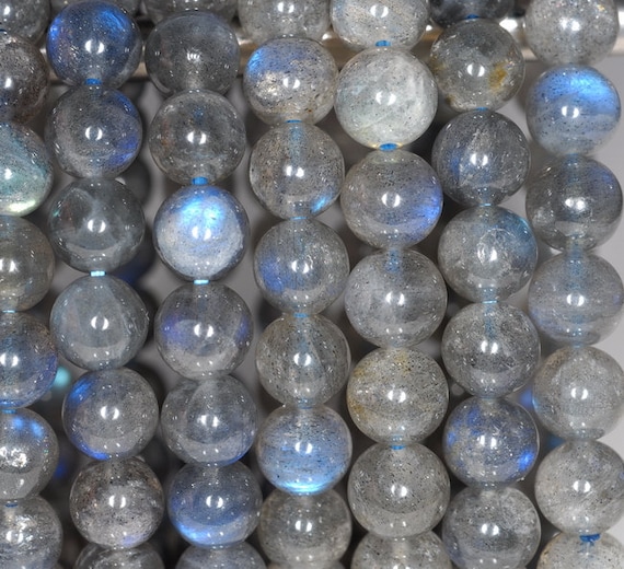 7-8mm Blue Labradorite Gemstone Blue Grade Aaa Round Loose Beads 7 Inch Half Strand Bulk Lot 1,2,6,12 And 50 (80003140-275)