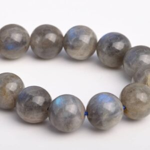 8MM Gray Labradorite Beads Grade AB+ Genuine Natural Gemstone Half Strand Round Loose Beads 7.5" BULK LOT 1,3,5,10,50 (103776h-1029)