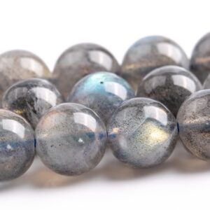 8MM Gray Labradorite Beads Madagascar Grade AA Genuine Natural Gemstone Full Strand Round Loose Beads 15" Bulk Lot Options (117981-3994)