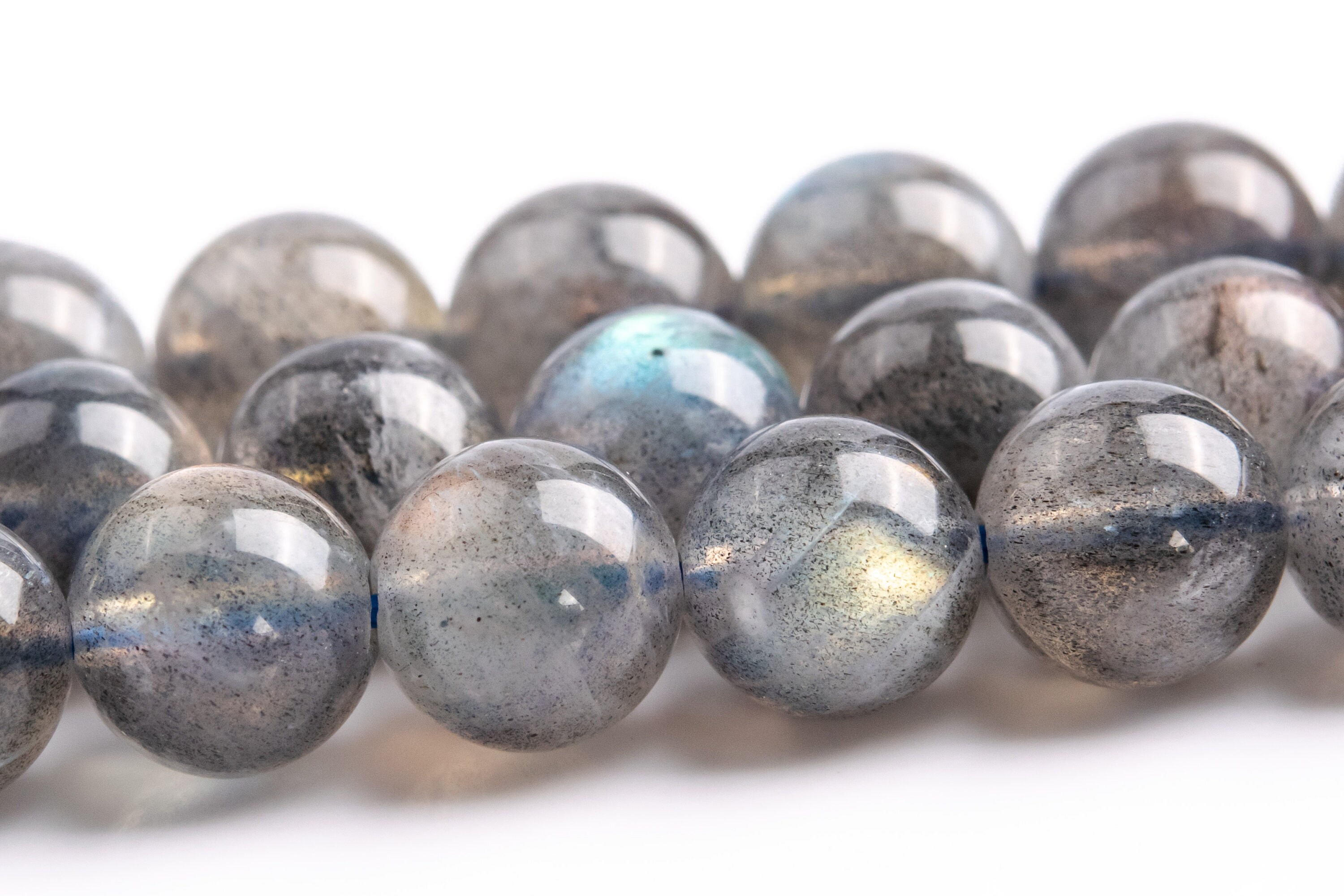 8mm Gray Labradorite Beads Madagascar Grade Aa Genuine Natural Gemstone Full Strand Round Loose Beads 15" Bulk Lot Options (117981-3994)