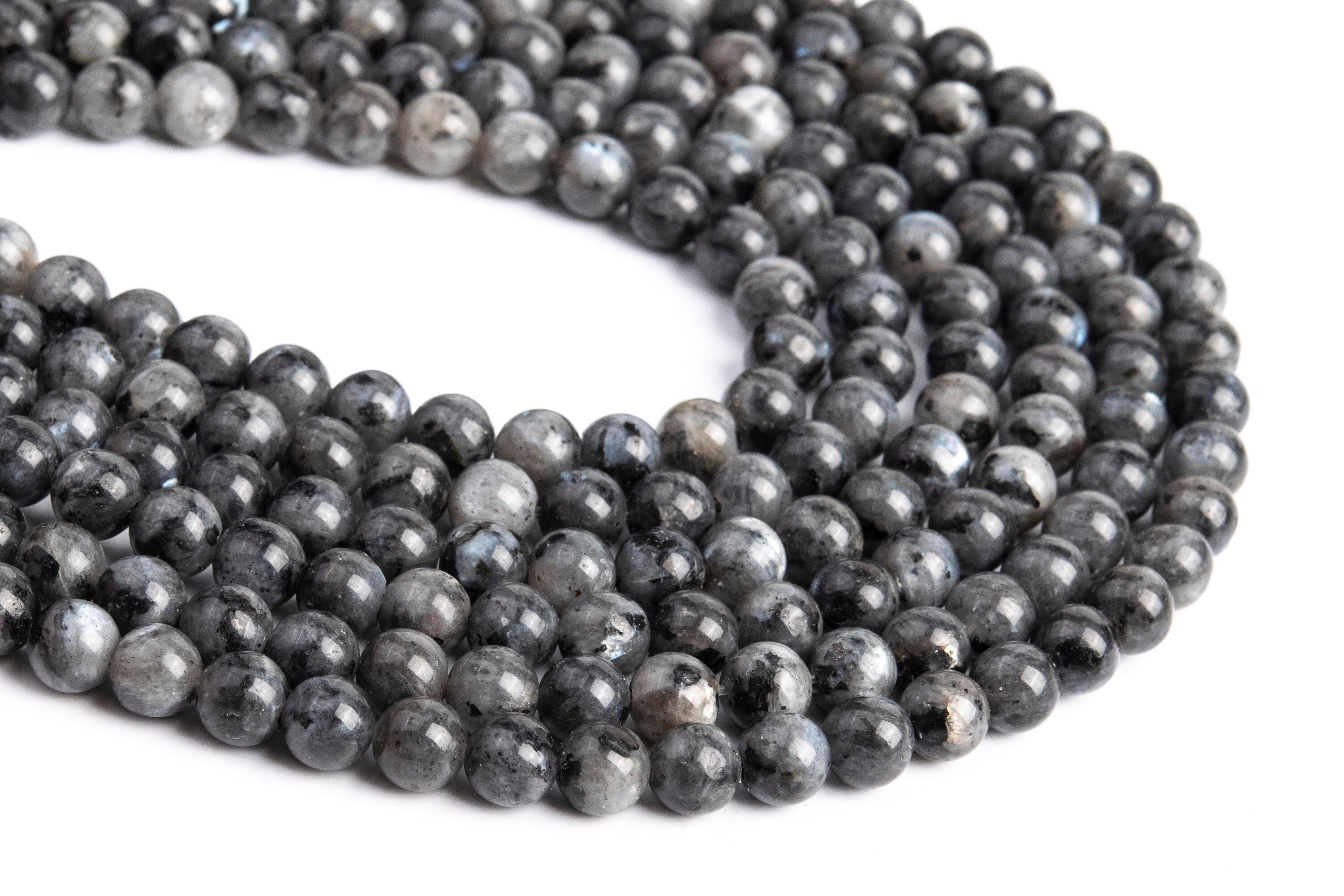 Black Labradorite Larvikite Beads Grade A Genuine Natural Gemstone Round Loose Beads 4mm 6mm 8mm 10mm 12mm Bulk Lot Options