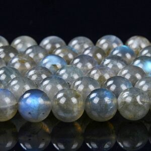 Natural Labradorite Gemstone Grade AA Round 7MM 8MM Loose Beads BULK LOT 1,2,6,12 and 50 (D407)