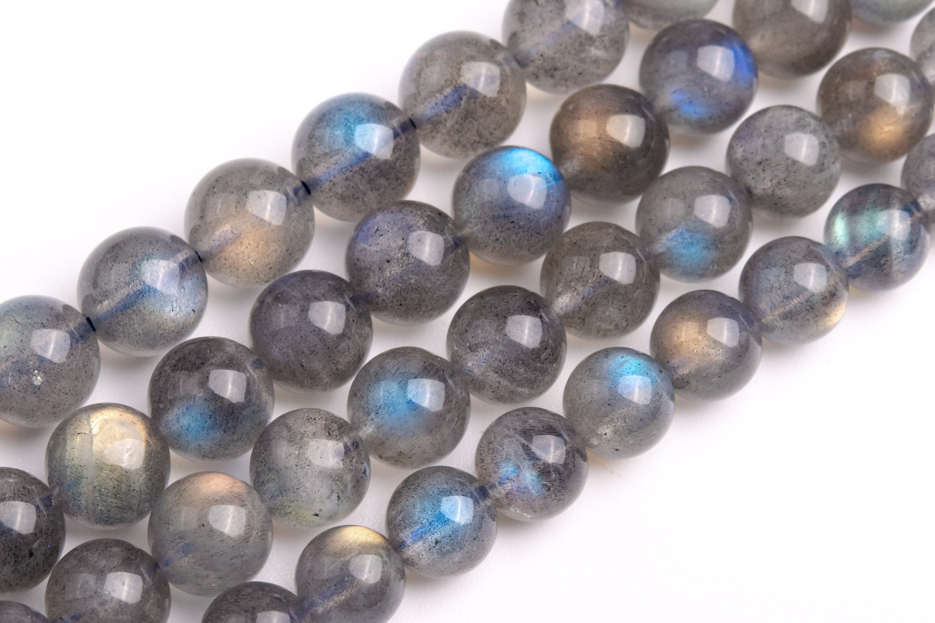 Translucent Deep Gray Labradorite Beads Genuine Natural Grade Aaa Gemstone Round Loose Beads 6mm 8mm 10mm 12mm Bulk Lot Options