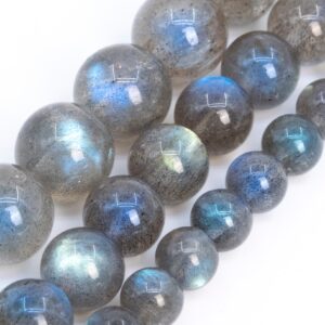 Translucent Gray Labradorite Beads Genuine Natural Grade Aaa Gemstone Round Loose Beads 6mm 8mm 10mm 12mm 14mm Bulk Lot Options