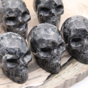 2 Inches Black Labradorite Skulls Decor,for Gift Skulls Decor,hand Made Skull,gemstone Skull Decor,fashion Style Skull Decor.jewelry Skull.