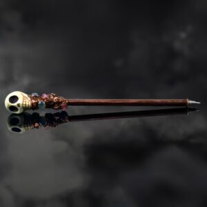 Horror Christam Skull Head Pen Labradorite Pen Gemstone Pen Luxury Pen Antique Pen Refillable Pens Ball Pens Skull Head Pen