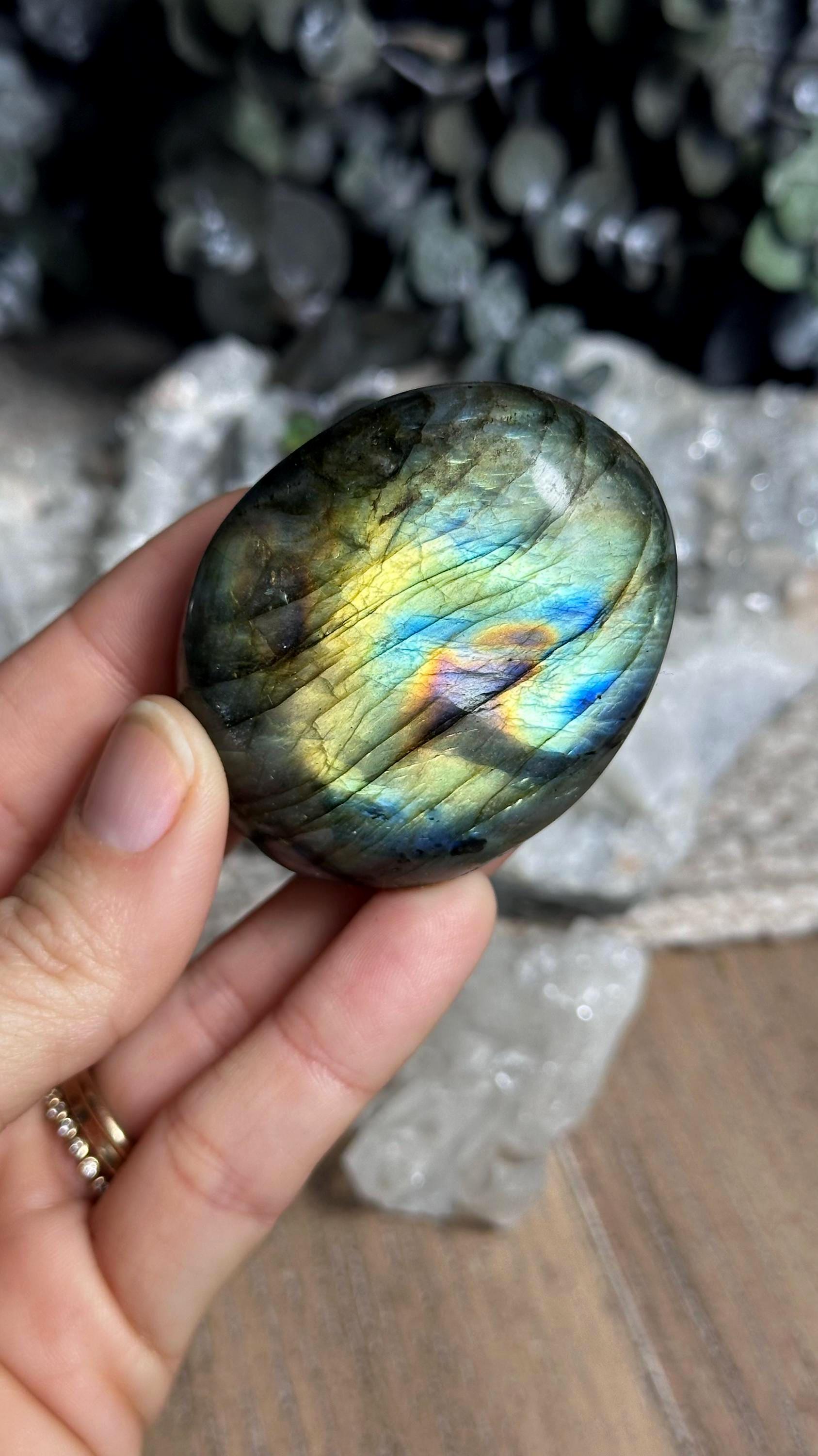 Labradorite Palm Stone